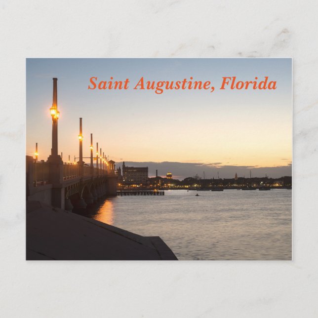 Saint Augustine, Florida Postcard (Front)