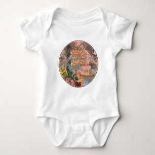 saint augustine florida travel antique art baby bodysuit