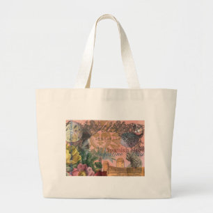 saint augustine florida travel antique art large tote bag