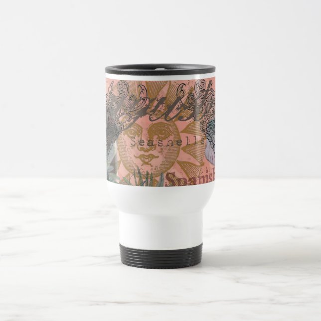 saint augustine florida travel antique art mug (Center)