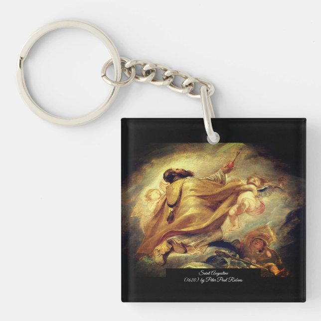 Saint Augustine Key Ring (Front)