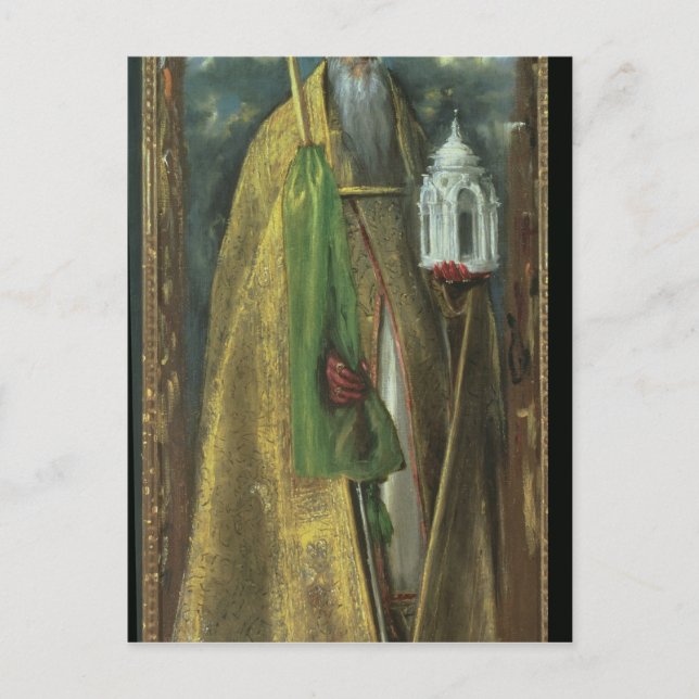 Saint Augustine of Hippo  1590 Postcard (Front)