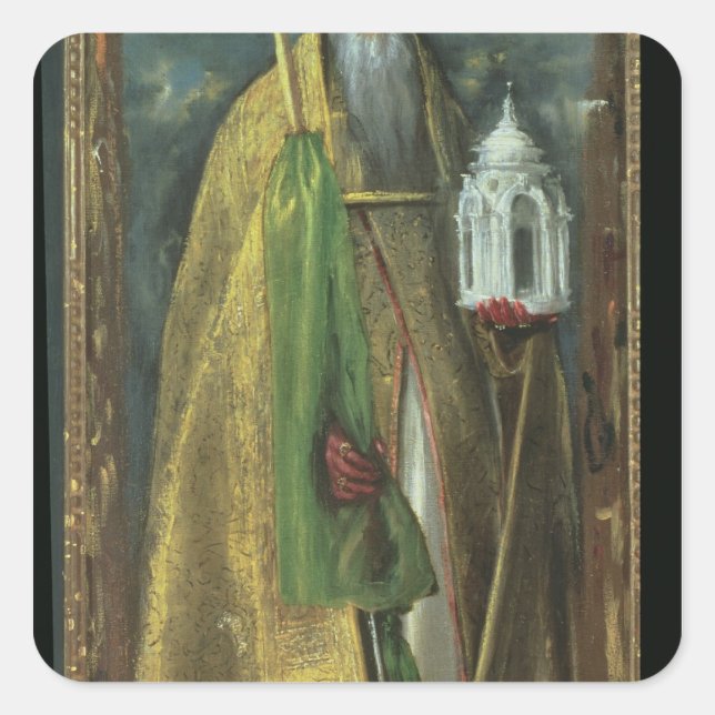 Saint Augustine of Hippo  1590 Square Sticker (Front)