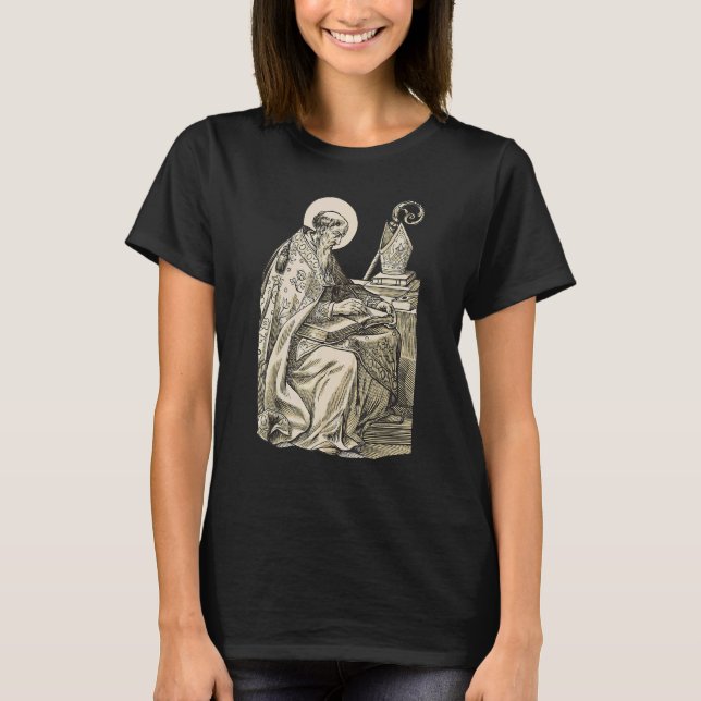 Saint Augustine of Hippo Catholic Philosopher T-Shirt (Front)