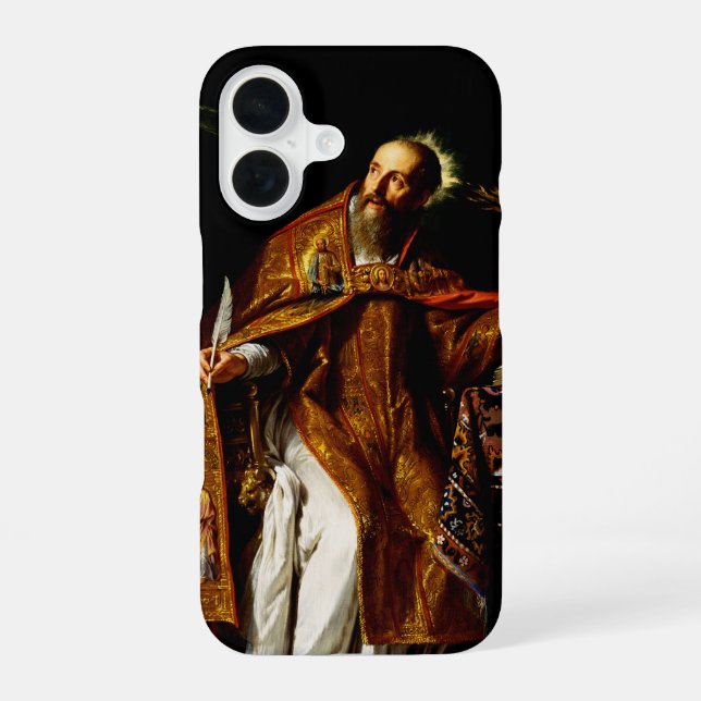 Saint Augustine of Hippo iPhone 16 Case (Back)