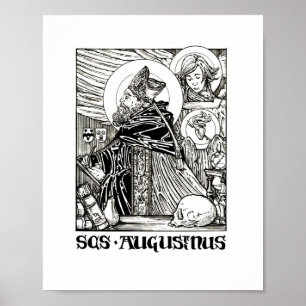 Saint Augustine of Hippo Poster