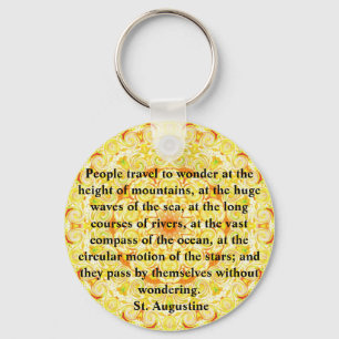 Saint Augustine travel adventure Key Ring