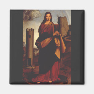 Saint Barbara by Giovanni Antonio Boltraffio Magnet