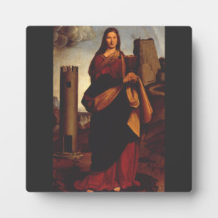 Saint Barbara by Giovanni Antonio Boltraffio Plaque