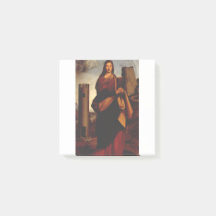 Saint Barbara by Giovanni Antonio Boltraffio Post-it Notes