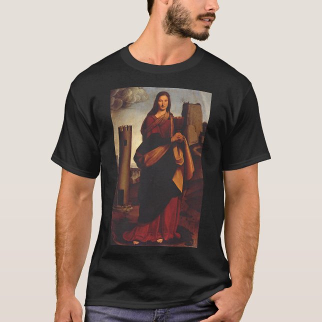 Saint Barbara by Giovanni Antonio Boltraffio T-Shirt (Front)