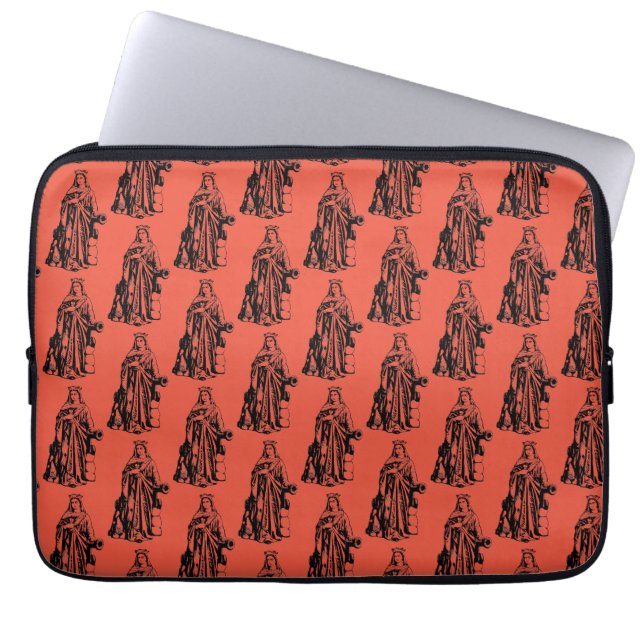 Saint Barbara the Great Martyr Sacred Graphic Art Laptop Sleeve (Front)