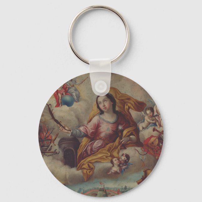 Saint Barbara Virgin and martyr Key Ring (Front)