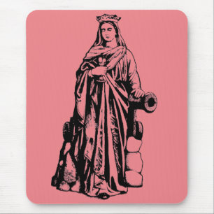 Saint Barbara Virgin and martyr Mouse Pad