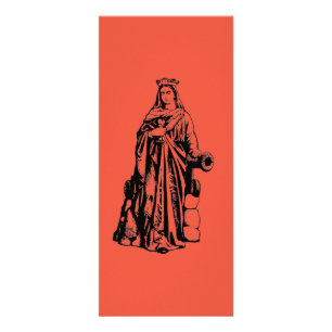 Saint Barbara Virgin and martyr Rack Card