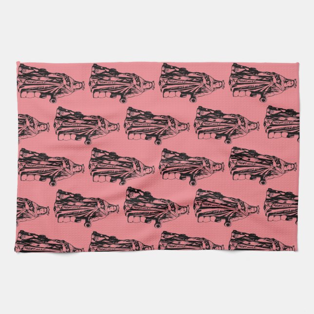 Saint Barbara Virgin and martyr Tea Towel (Horizontal)