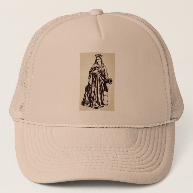 Saint Barbara with chalice and cannon Trucker Hat (Front)