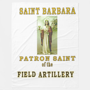 SAINT BARBRA FLEECE BLANKET