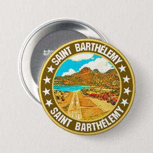 Saint Barthélemy 7.5 Cm Round Badge