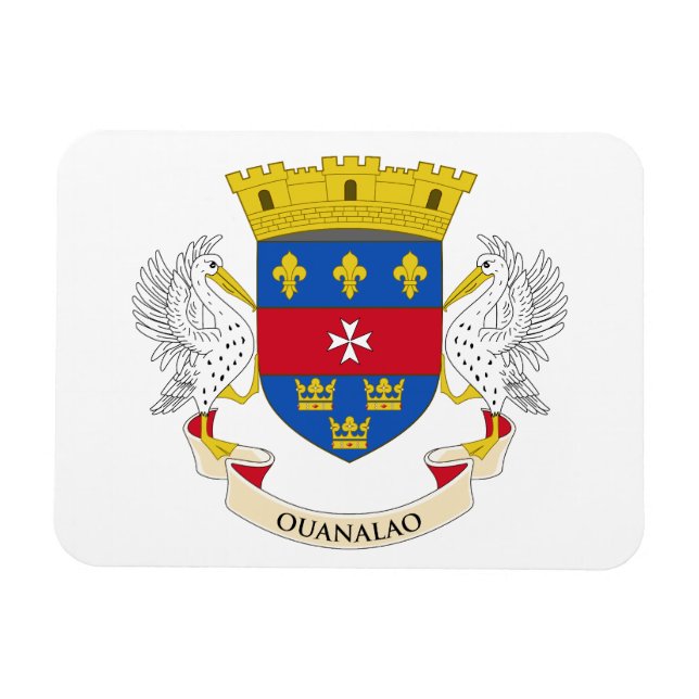 Saint Barthélemy Flag Magnet (Horizontal)