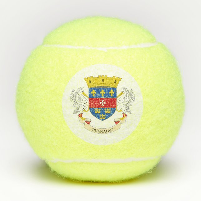 Saint Barthélemy Flag Tennis Balls (Front)