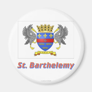 Saint Barthelemy Flag with Name Magnet