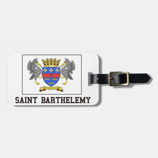Saint Barthelemy Luggage Tag (Front Horizontal)