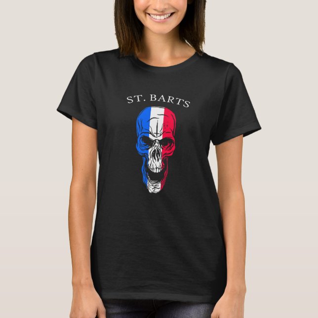 Saint Barthelemy Skull St Barts T-Shirt (Front)