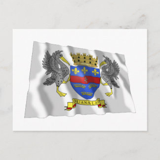 Saint Barthelemy Waving Flag Postcard