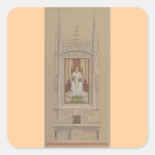 Saint Bartholomew the Apostle and Martyr Square Sticker