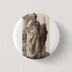 Saint Bartholomew the Apostle by Albrecht Durer 3 Cm Round Badge