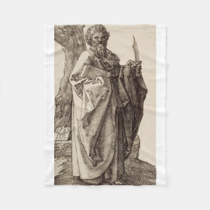 Saint Bartholomew the Apostle by Albrecht Durer Fleece Blanket