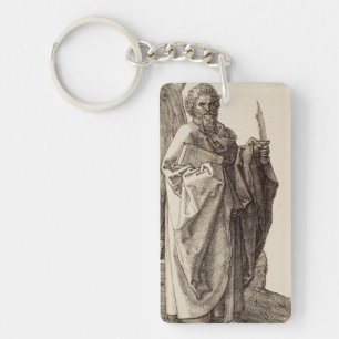 Saint Bartholomew the Apostle by Albrecht Durer  Key Ring