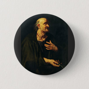 Saint Bartholomew the Apostle by Rubens 6 Cm Round Badge