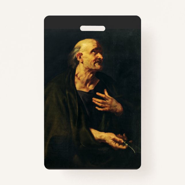 Saint Bartholomew the Apostle by Rubens ID Badge (Front)