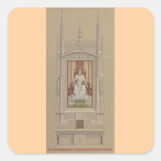 Saint Bartholomew the Apostle Fine Art Square Sticker (Front)