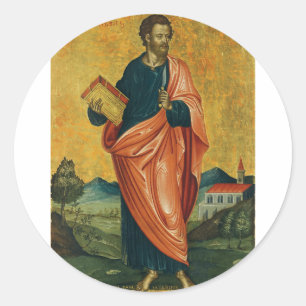 Saint Bartholomew the Apostle orthodox icon Classic Round Sticker