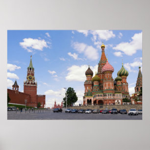 Saint-Basil cathedral in Moscow Poster