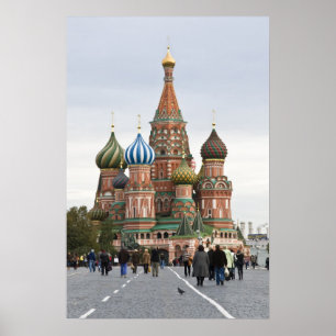 Saint Basil Cathedral. Red Square Moscow Russia Poster