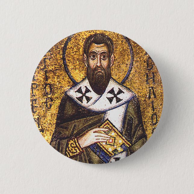 Saint Basil of Caesarea 6 Cm Round Badge (Front)