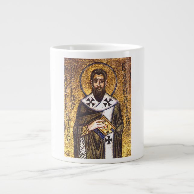 Saint Basil of Caesarea Large Coffee Mug (Front)
