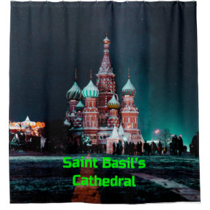 Saint Basil’s Cathedral, Moscow, Russia Shower Curtain