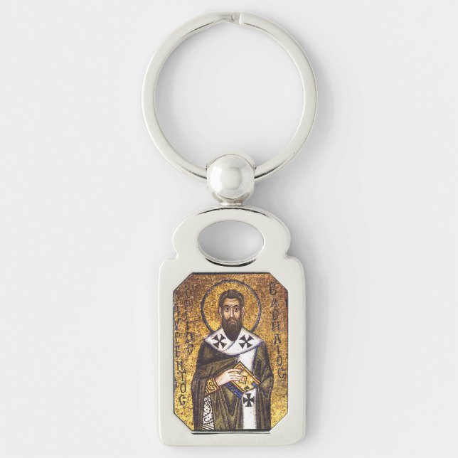 Saint Basil the Great Mosaic Key Ring (Front)