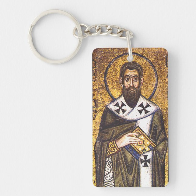Saint Basil the Great Mosaic Key Ring (Front)