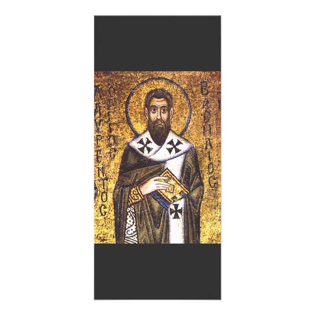 Saint Basil the Great Mosaic Rack Card (Front)