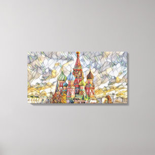 Saint Basil's Cathedral by Mirsat Karabel Canvas Print