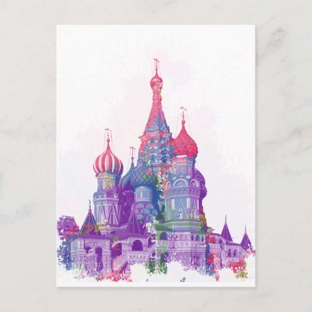 Saint Basil's Cathedral Moscow Postcard (Front)