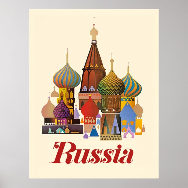 Saint Basil's Cathedral, Moscow, Russia Poster (Front)