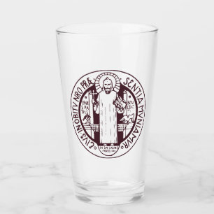 Saint Benedict Medal Glass