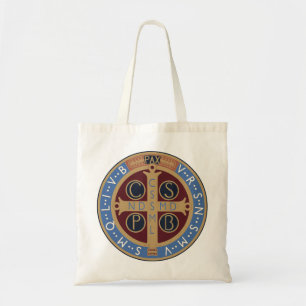 Saint Benedict Medal Tote Bag